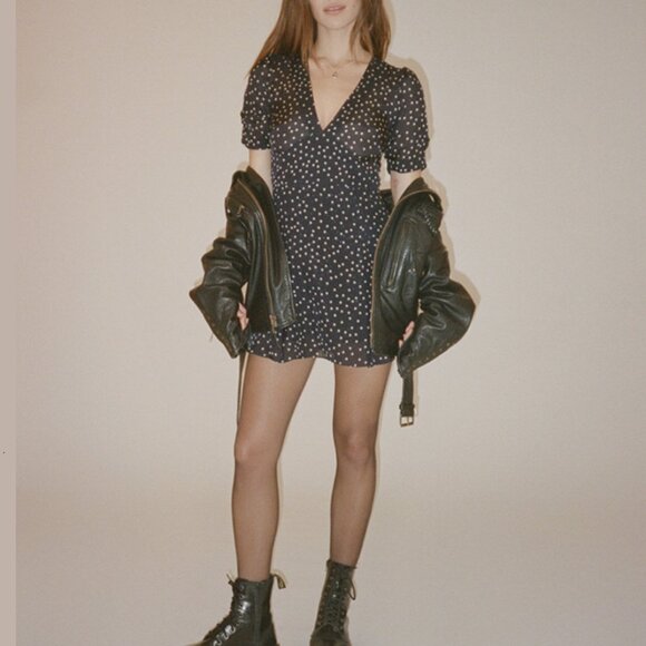 Réalisation Par Navy Star Silk "Ozzie" Dress, Size S - Picture 2 of 9